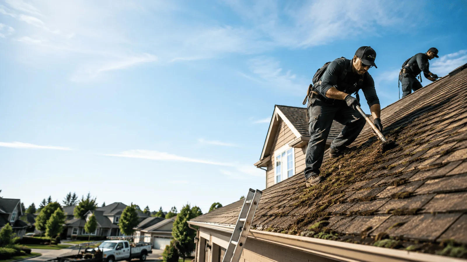 Roof Moss Removal in Flat Rock, MI near me